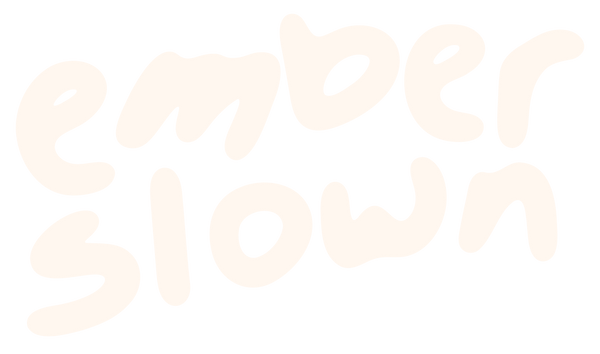 Ember Slown logo, organic hot chocolate brand based in Quebec Canada